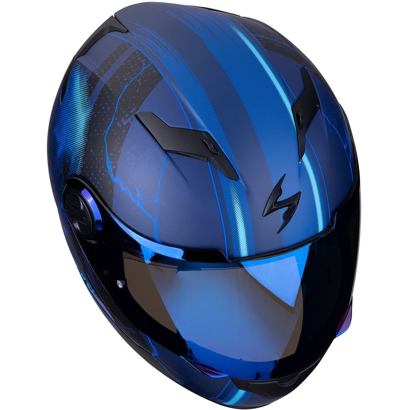 Integrální přilba Scorpion EXO-490 Dar černo-modrá