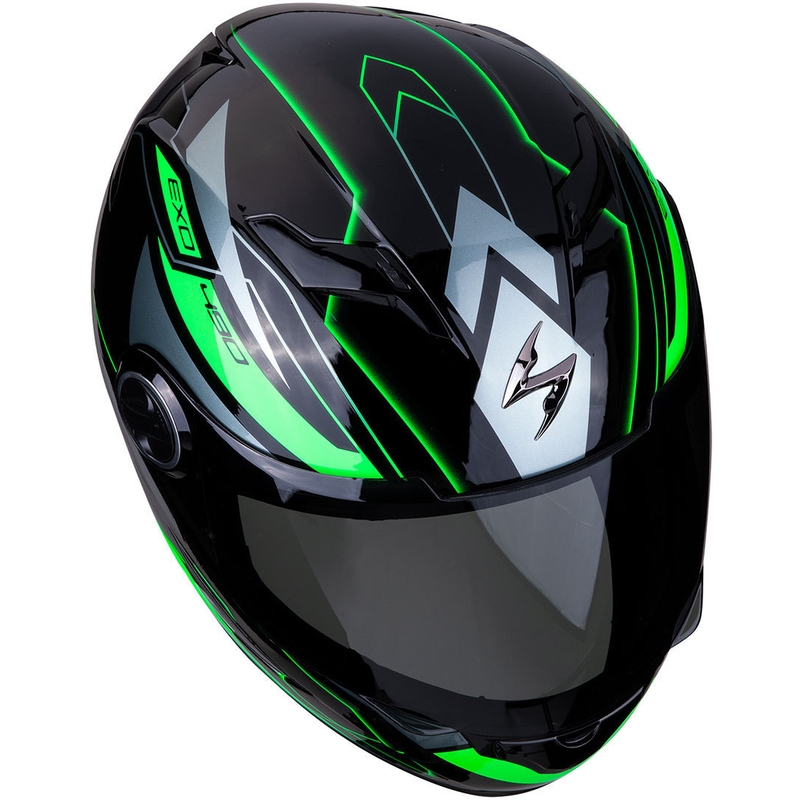 Integrální přilba Scorpion EXO-490 Nova černo-zelená