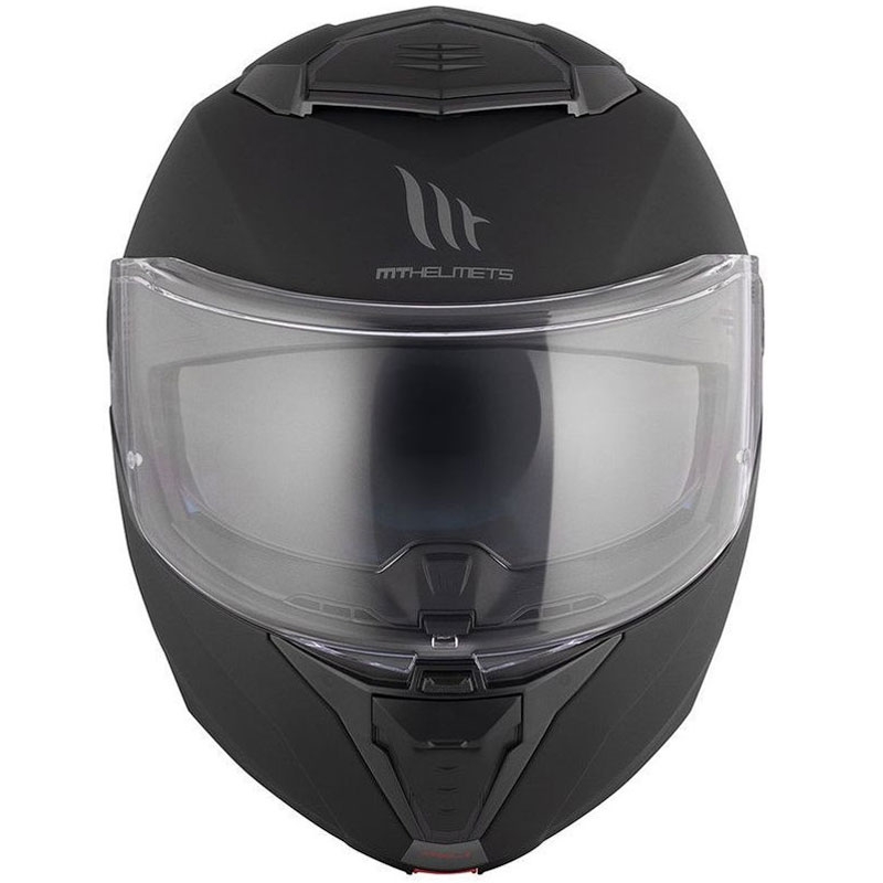 Casco moto apribile MT ATOM 2 SV SOLID A1 nero opaco