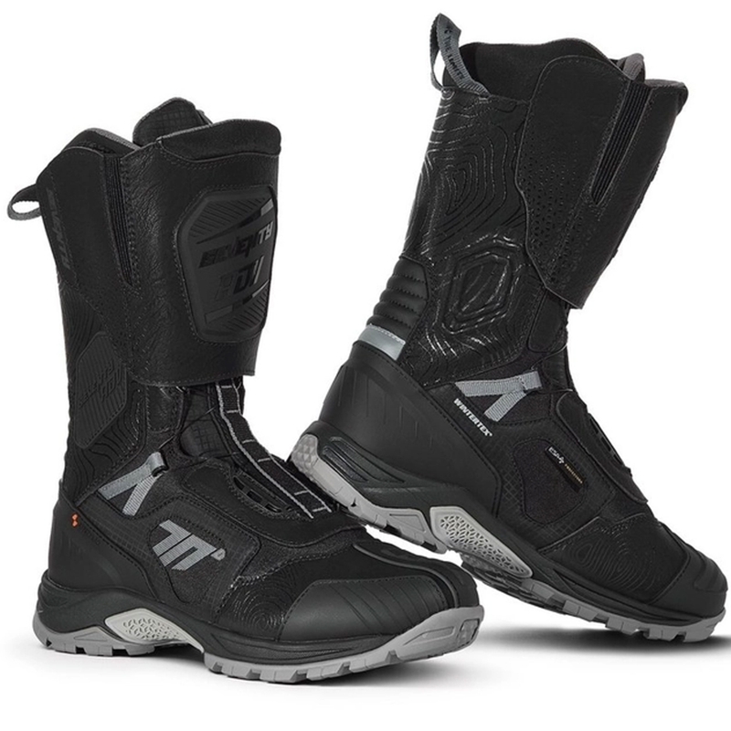 Stivali da moto SEVENTY DEGREES SD-BA6 Stelvio High nero-grigio