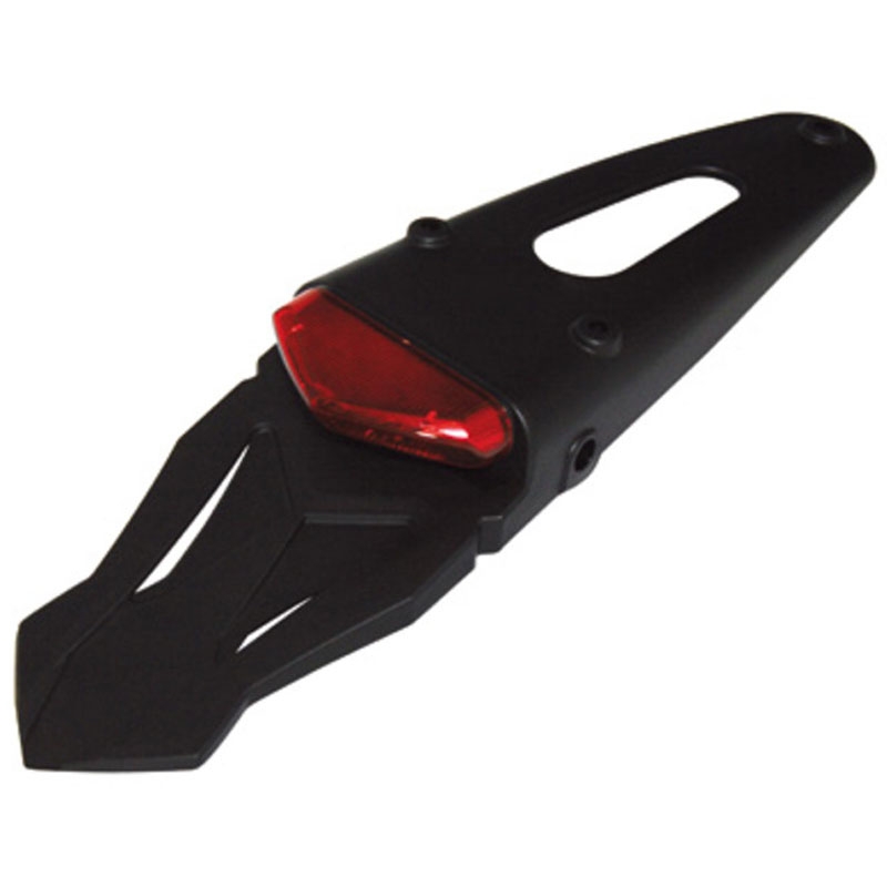 Fanale posteriore per moto Highsider Smart LED con telaio in plastica, nero-rosso