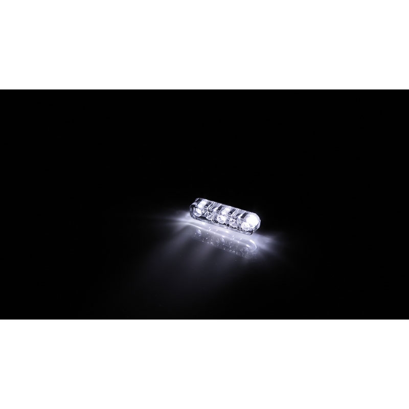 Illuminazione targa Highsider Smart Mini diodi LED nero-trasparente