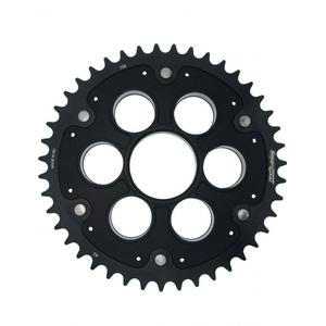 Rear sprocket STEALTH with alloy disc SUPERSPROX černá 43 zubů, 520