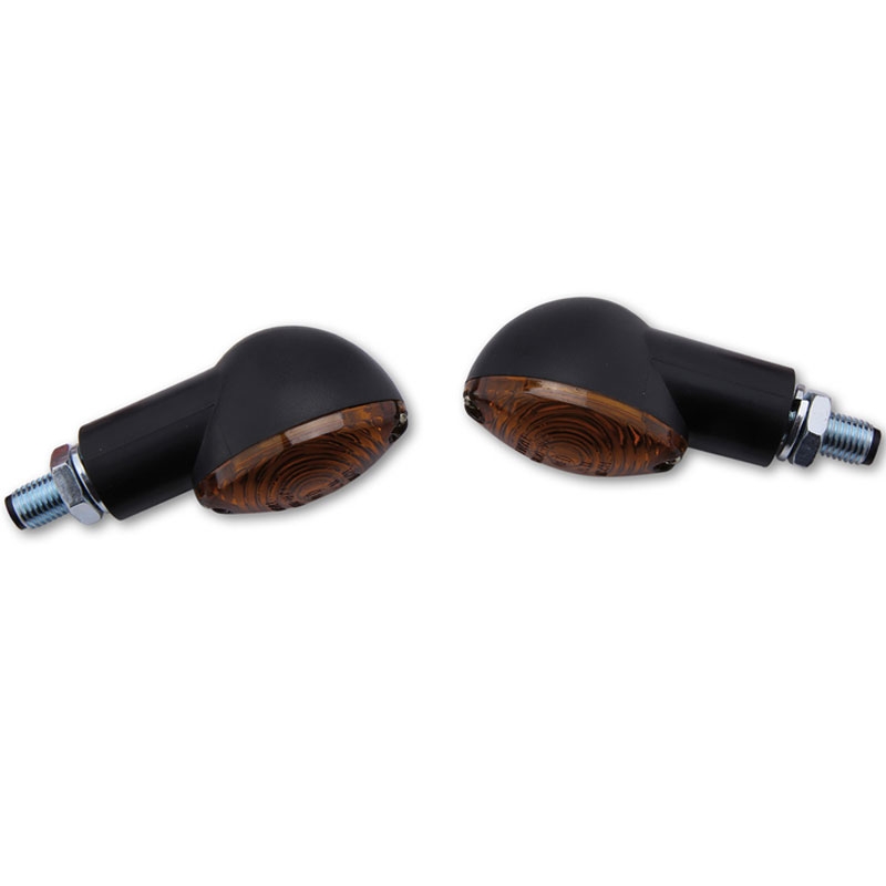 Indicatori di direzione per moto Highsider Smart Cateye Mini nero-fumo
