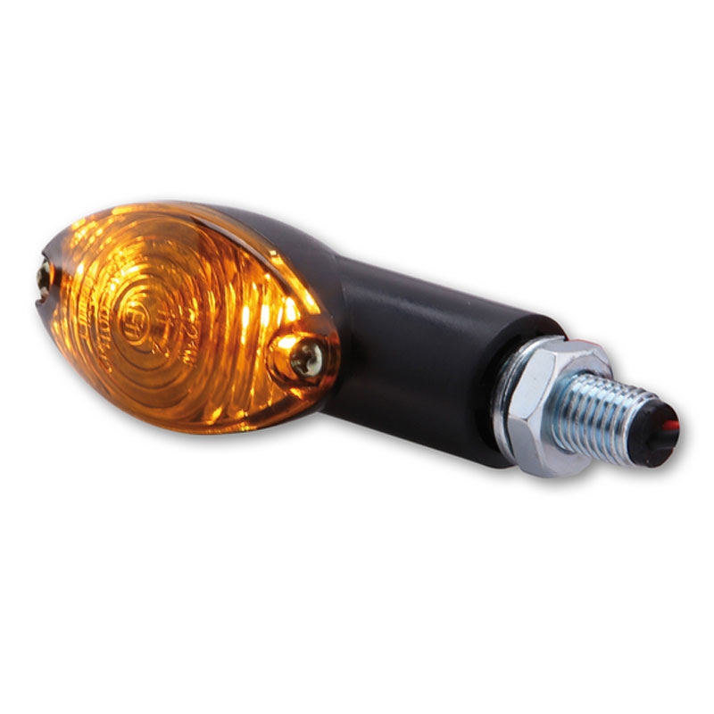 Indicatori di direzione per moto Highsider Smart Cateye Mini nero-fumo