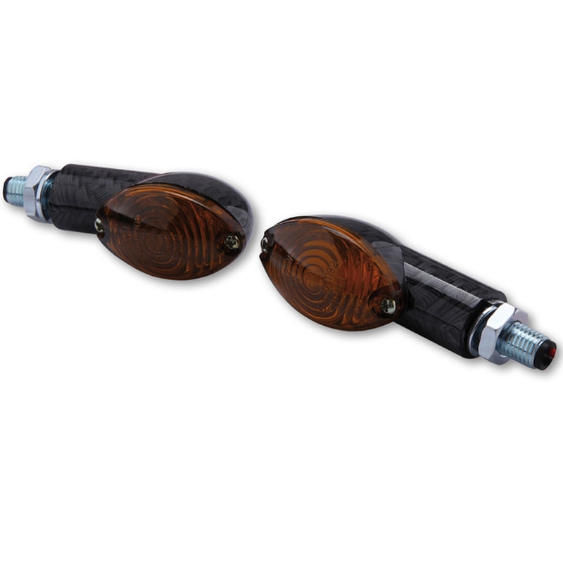 Indicatori di direzione per moto Highsider Smart Cateye Mini fumo-nero