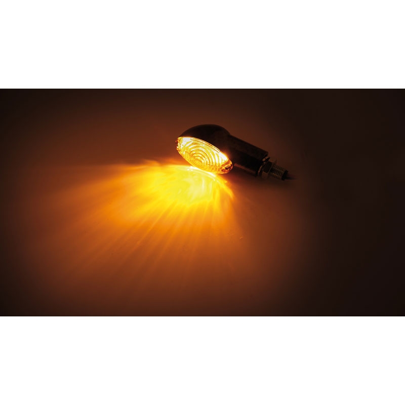 Indicatori di direzione per moto Highsider Smart Cateye Mini fumo-nero