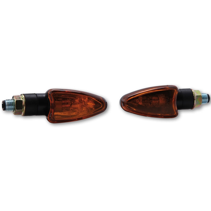 Indicatori di direzione per moto Highsider Smart Arrow Mini nero-arancione