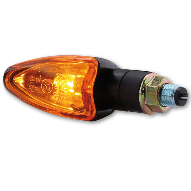 Indicatori di direzione per moto Highsider Smart Arrow Mini nero-arancione