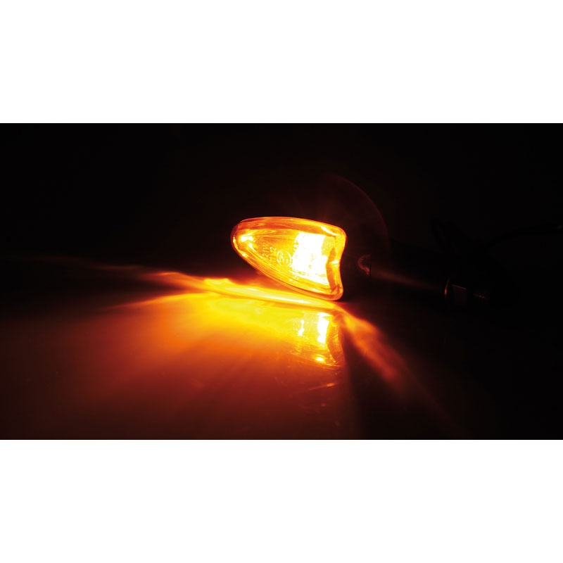 Indicatori di direzione per moto Highsider Smart Mini Arrow arancioni