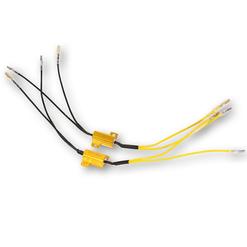 Resistenza per indicatori di direzione Highsider Smart Power da 10 Ohm/25 Watt con cavo