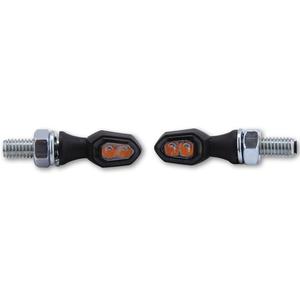 Indicatori di direzione per moto Highsider Smart Crumb LED nero-fumo