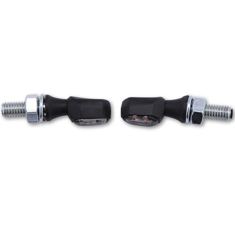 Indicatori di direzione per moto Highsider Smart Crumb LED nero-fumo