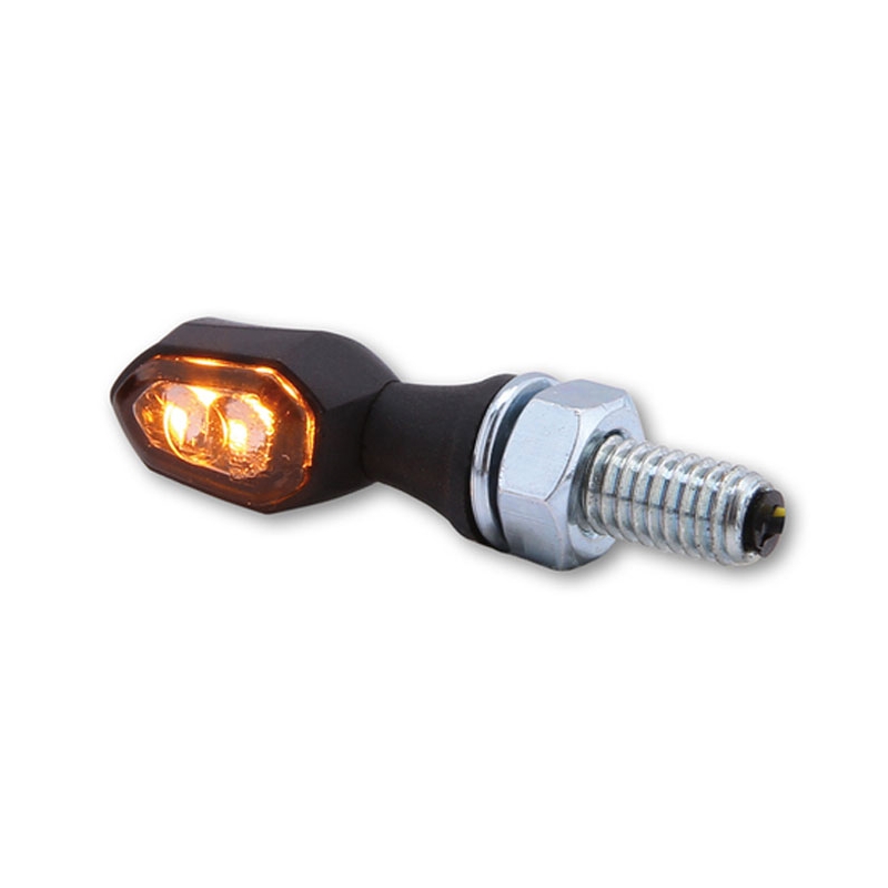 Indicatori di direzione per moto Highsider Smart Crumb LED nero-fumo