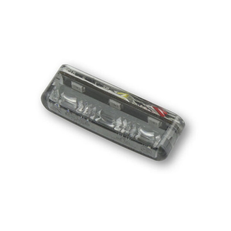 Fanale posteriore per moto Highsider Smart Shorty 2 Pro, grigio fumo