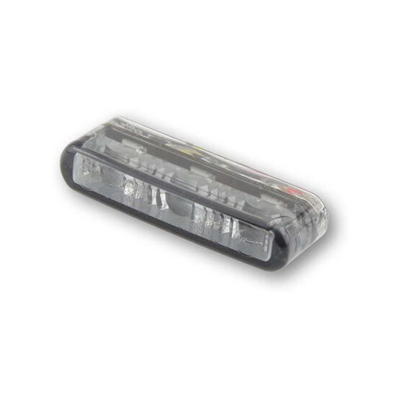 Fanale posteriore per moto Highsider Smart Shorty 2 Pro, grigio fumo