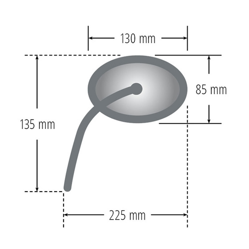 Specchietto retrovisore Highsider Smart Booster 2 ALU sinistro/destro nero