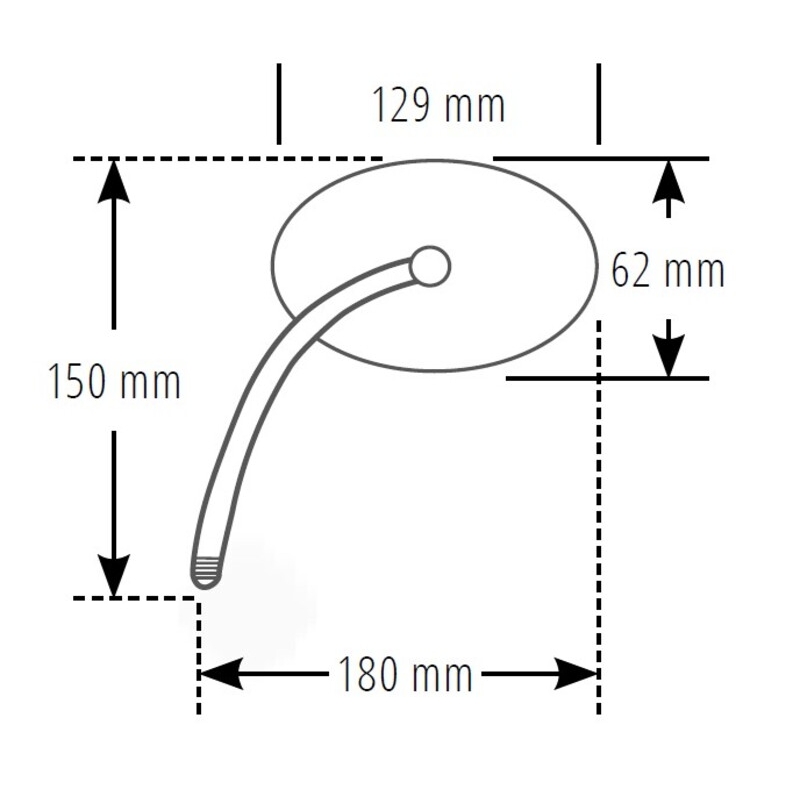 Specchietto retrovisore Highsider Smart Agila sinistro/destro cromato