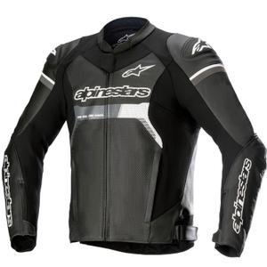 Giacca da moto in pelle Alpinestars GP Force Airflow nera
