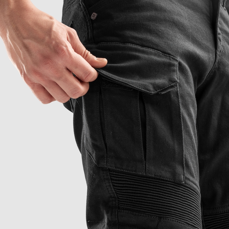 Jeans da moto Ozone Faster TP neri