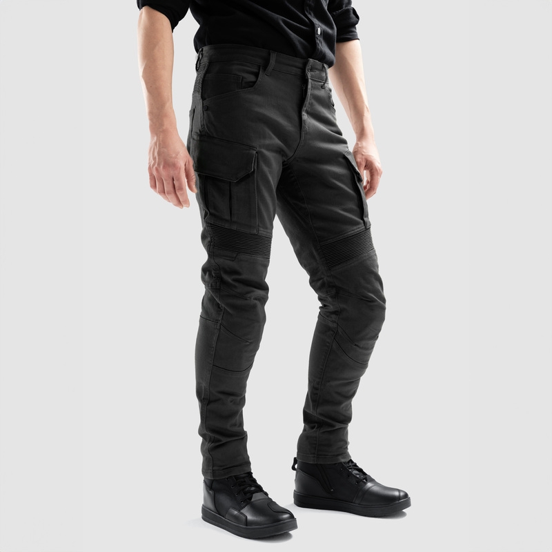 Jeans da moto Ozone Faster TP neri