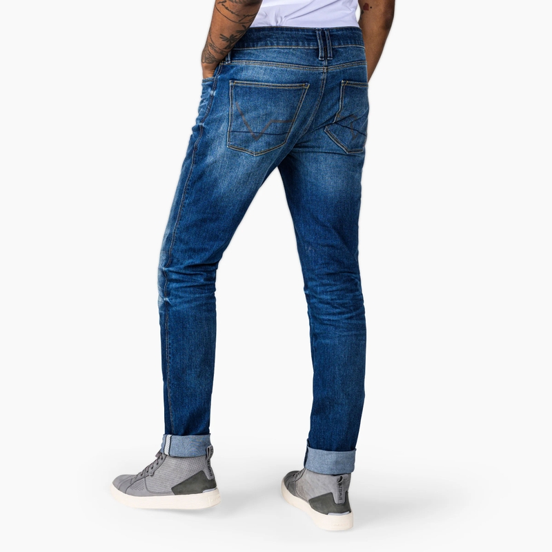Jeans da moto Revit Carlin SK blu corti