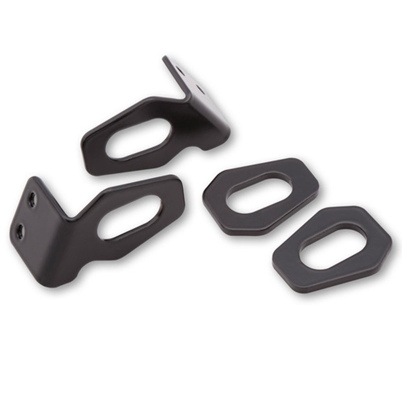 Supporto originale per indicatori di direzione Highsider Pro per targa moto Honda, nero (coppia)