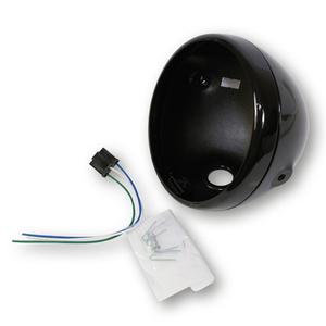 Alloggiamento del faro anteriore Highsider Smart Reno da 7 pollici, nero lucido