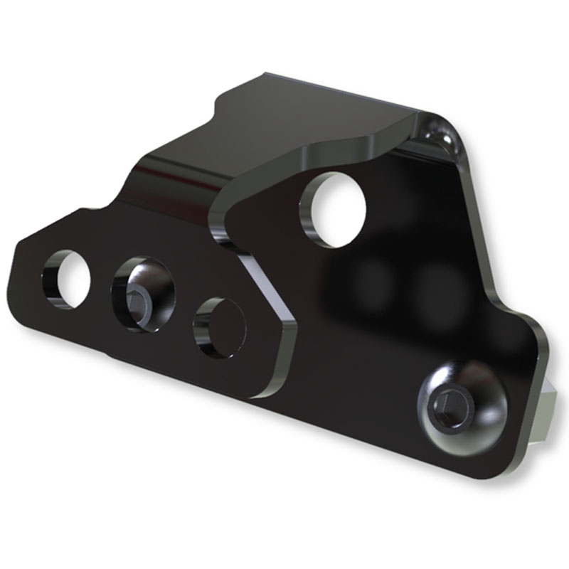 Supporto luce targa Highsider Pro S nero