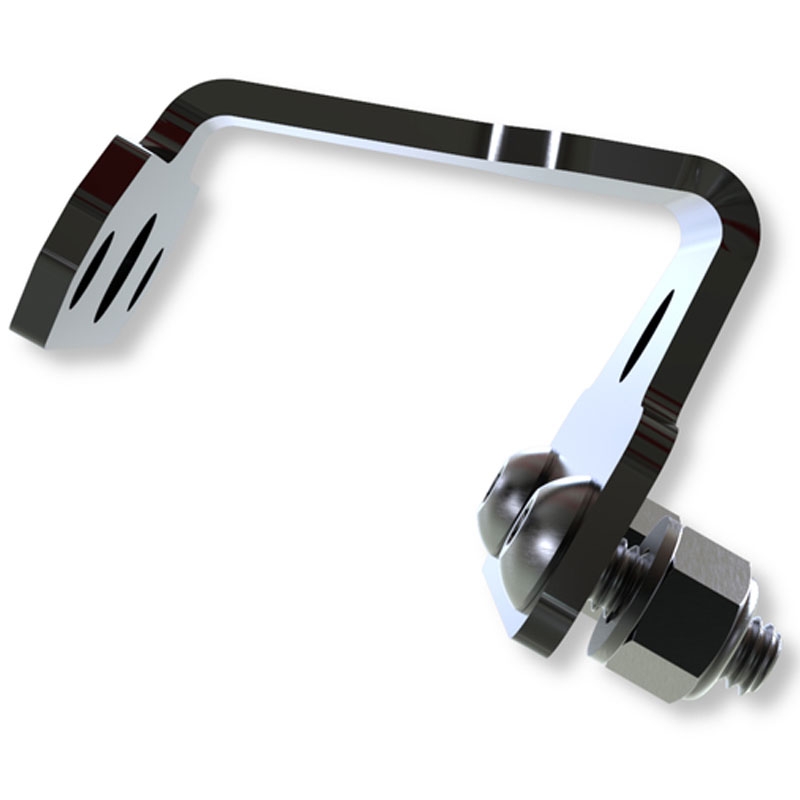 Supporto luce targa Highsider Pro XL nero