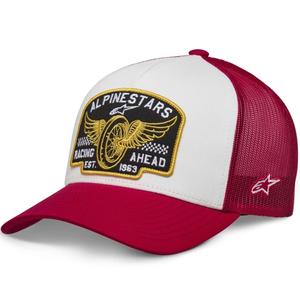 Cappellino Alpinestars Heritage Patcher bianco-rosso