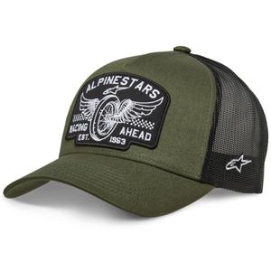 Cappello Alpinestars Heritage Patcher verde-nero