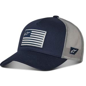 Cappello Alpinestars Flag Snap blu-grigio
