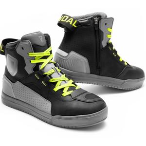 Stivali moto Rebelhorn Vandal II nero-grigio-giallo fluo