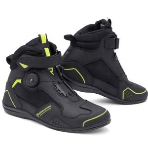 Stivali da moto Rebelhorn Spark II nero-giallo fluo