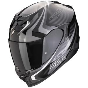 Casco moto integrale Scorpion EXO-520 EVO AIR TERRA nero-argento-bianco