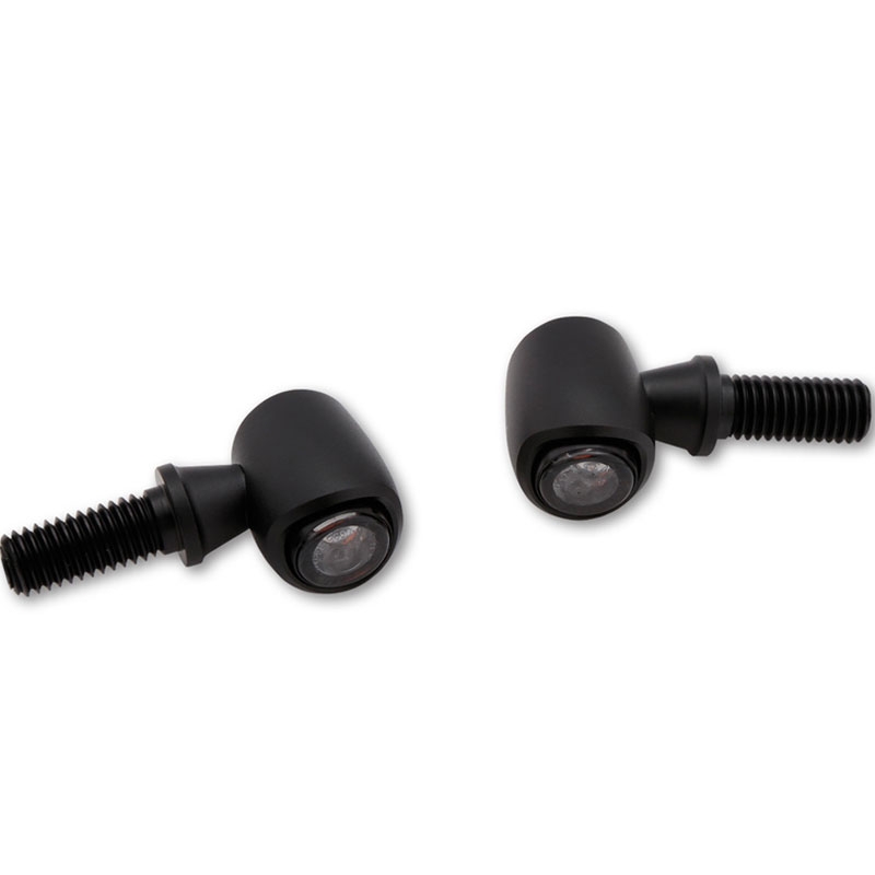 Indicatori di direzione a LED Highsider Nova Indicatore di direzione a LED nero opaco 2 pezzi