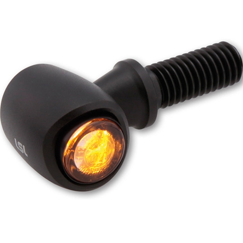 Indicatori di direzione a LED Highsider Nova Indicatore di direzione a LED nero opaco 2 pezzi
