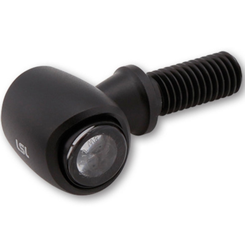 Indicatori di direzione a LED Highsider Nova Indicatore di direzione a LED 3 in 1 nero opaco 2 pezzi