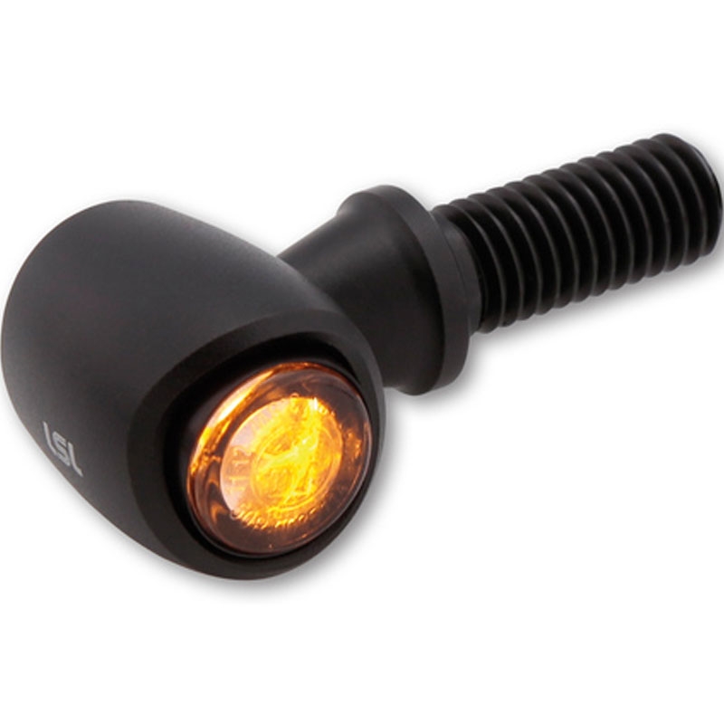 Indicatori di direzione a LED Highsider Nova Indicatore di direzione a LED 3 in 1 nero opaco 2 pezzi