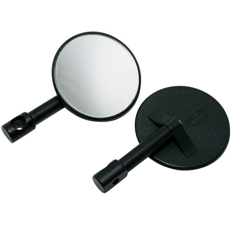 Specchietto retrovisore Highsider Smart Bar End rotondo nero