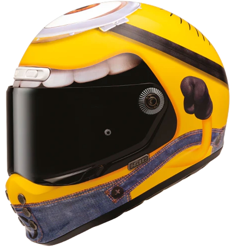 Casco integrale da moto HJC V10 Stuart Minions MC3 Giallo-Blu