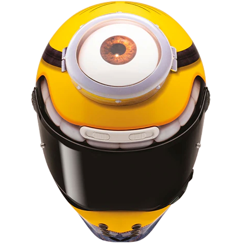 Casco integrale da moto HJC V10 Stuart Minions MC3 Giallo-Blu