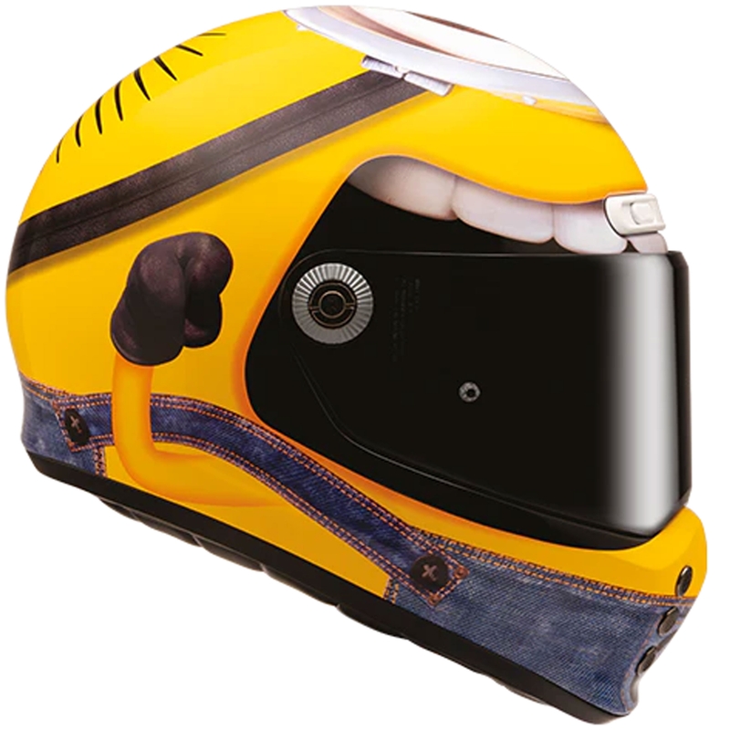 Casco integrale da moto HJC V10 Stuart Minions MC3 Giallo-Blu