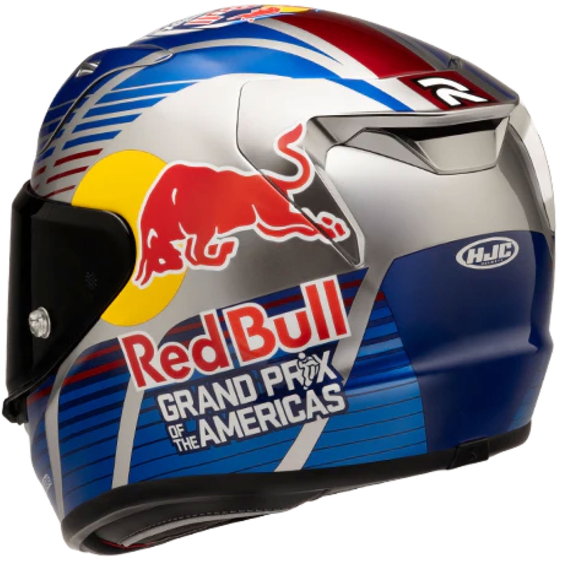 Casco integrale da moto HJC RPHA 12 Red Bull Austin GP II MC21 blu-grigio