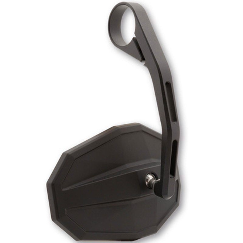 Specchio Highsider Smart Straight con braccio lungo nero