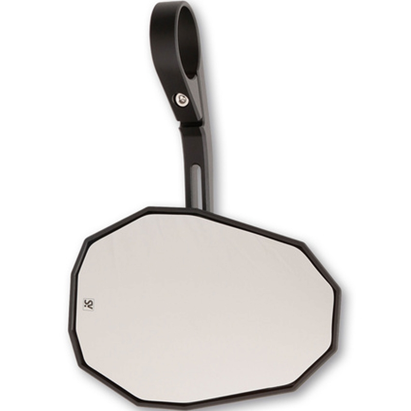 Specchio Highsider Smart Straight con braccio lungo nero