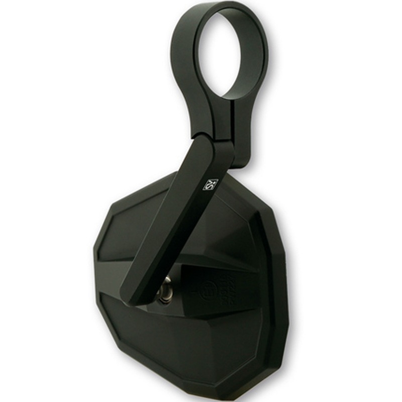 Specchio a braccio corto Highsider Smart Straight nero