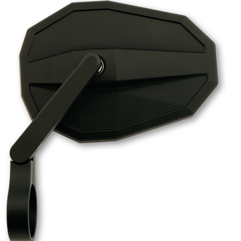 Specchio a braccio corto Highsider Smart Straight nero