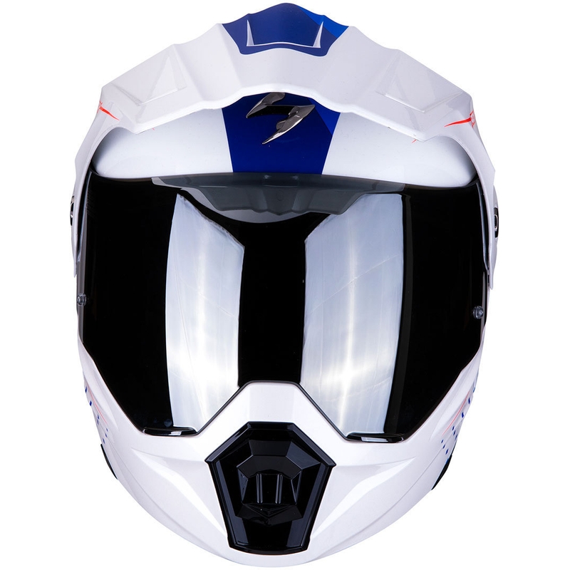 Výklopná enduro přilba Scorpion ADX-1 Horizon bílo-červeno-modrá výprodej